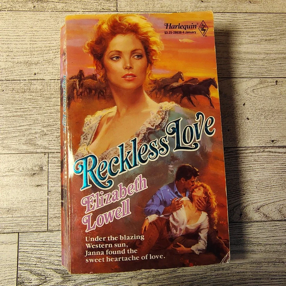 Reckless‎ Love Elizabeth Lowell Harlequin Historical Romance Paperback Book 1990